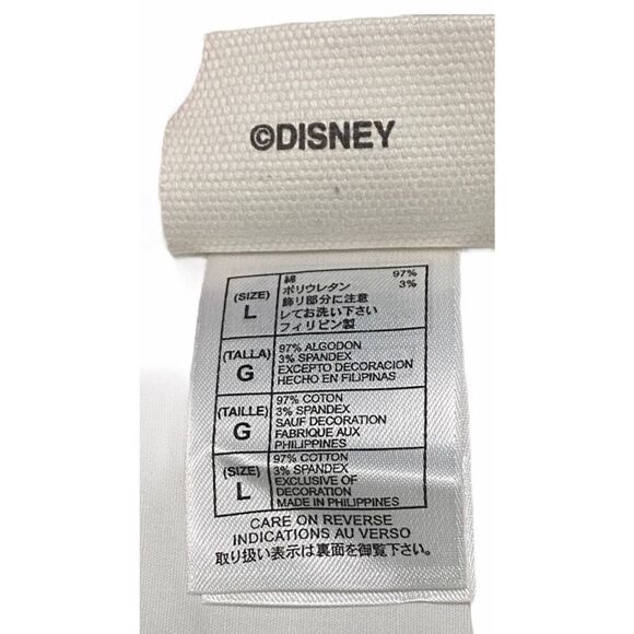 Disneys Mickey Mouse Statue of Liberty Button Down Long Sleeve Shirt White Large - Picture 11 of 14